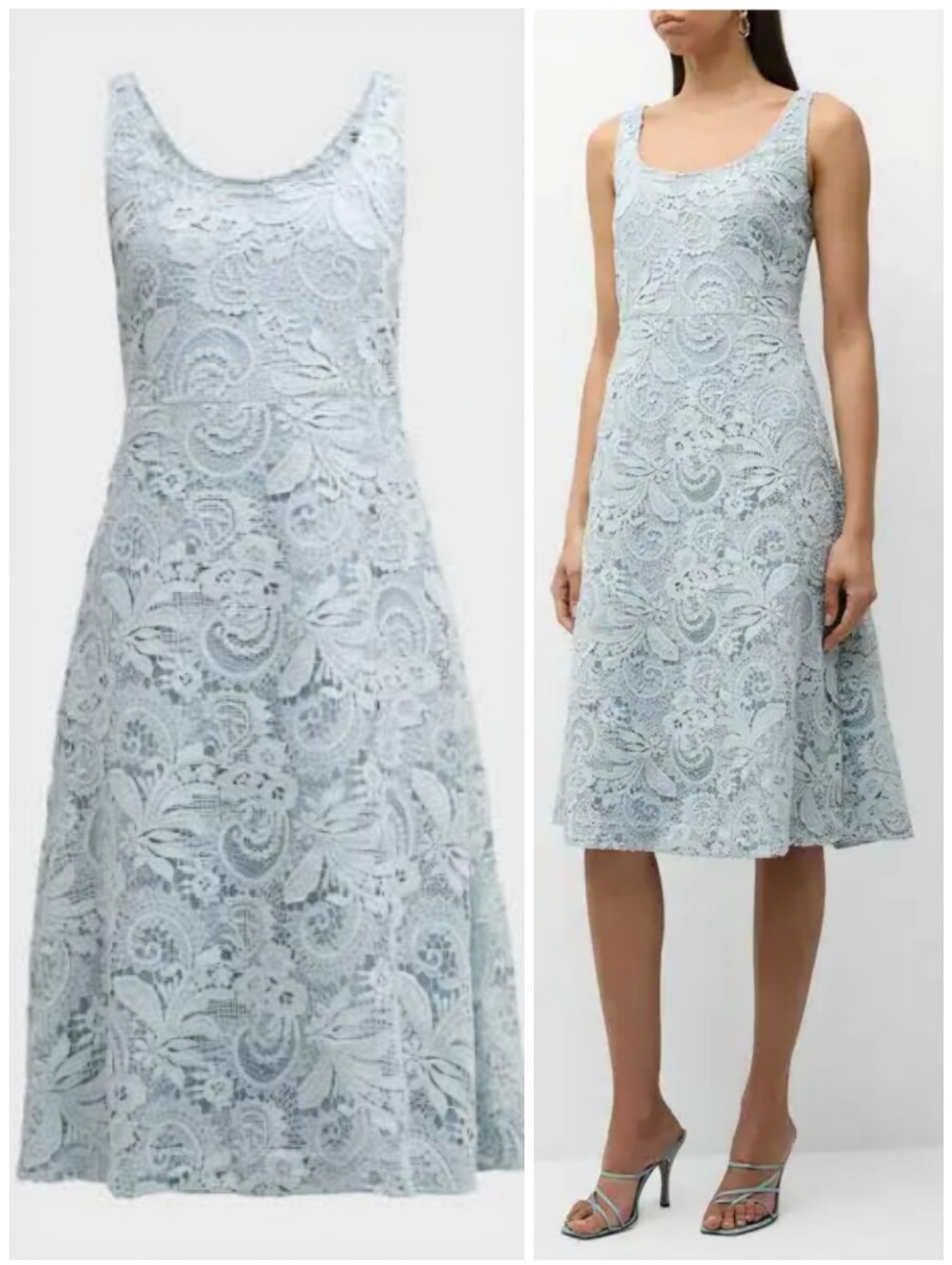 Kobi Halperin Lace Light Blue Jacqueline Dress, 4